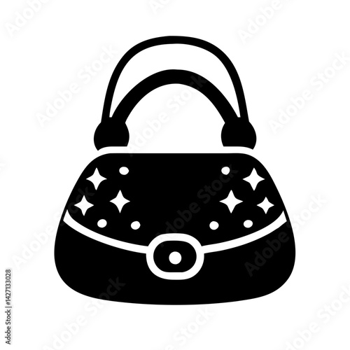 purse icon, purse silhouette vector illustration-simple silhouette illustration of purse,purse vector