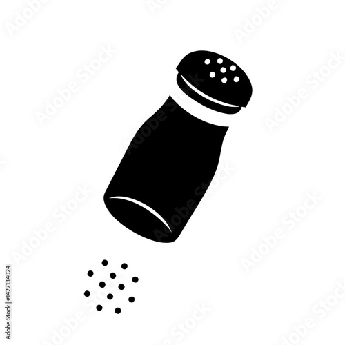 salt shaker icon, salt shaker silhouette vector illustration-simple silhouette illustration of salt shaker,salt shaker vector