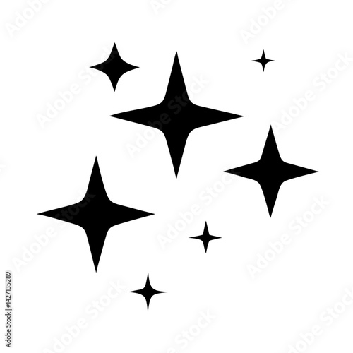 Wallpaper Mural star cluster icon, star cluster silhouette vector illustration-simple silhouette illustration of star cluster,star cluster vector Torontodigital.ca