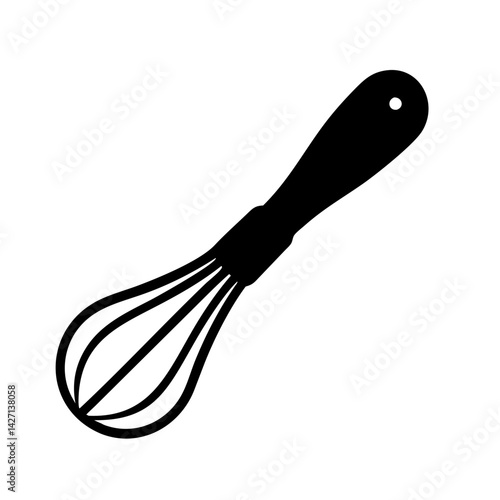 whisk icon, whisk silhouette vector illustration-simple silhouette illustration of whisk,whisk vector