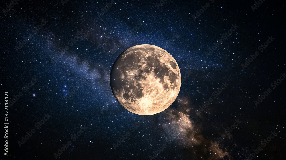 Full Moon & Milky Way Full Moon & Milky Way