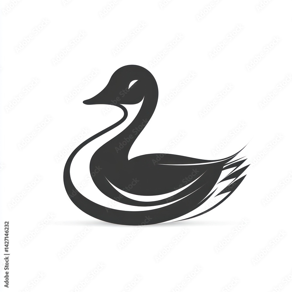 Stylized Duck Logo Stylized Duck Logo