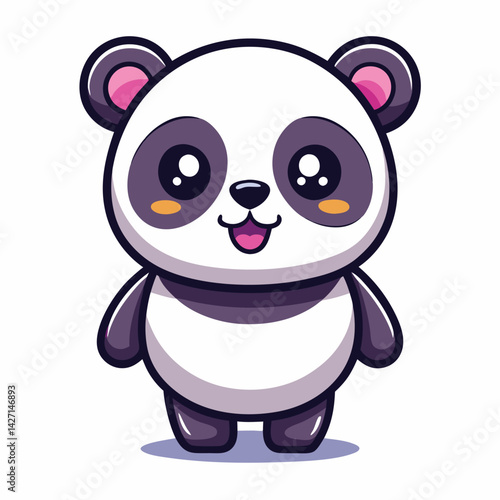 Cute cartoon panda