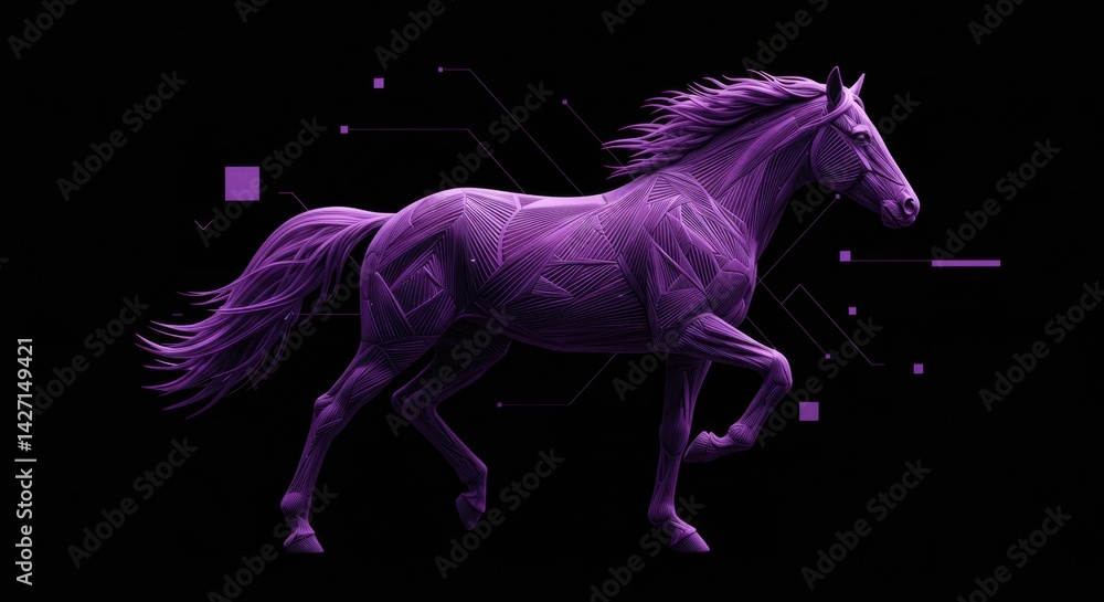 Abstract Geometric Horse Design Abstract Geometric Horse Design