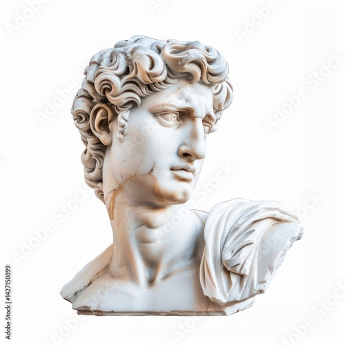 Obraz na płótnie Classical marble statue head sculpture w salonie