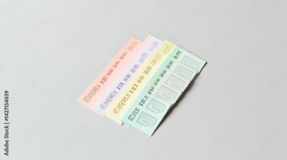 Colorful Pastel Paper Cutouts On Gray Background Colorful Pastel Paper Cutouts On Gray Background