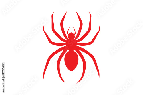 Spider Silhouette Icon: Symbol of Nature, Mystery, and Intrigue