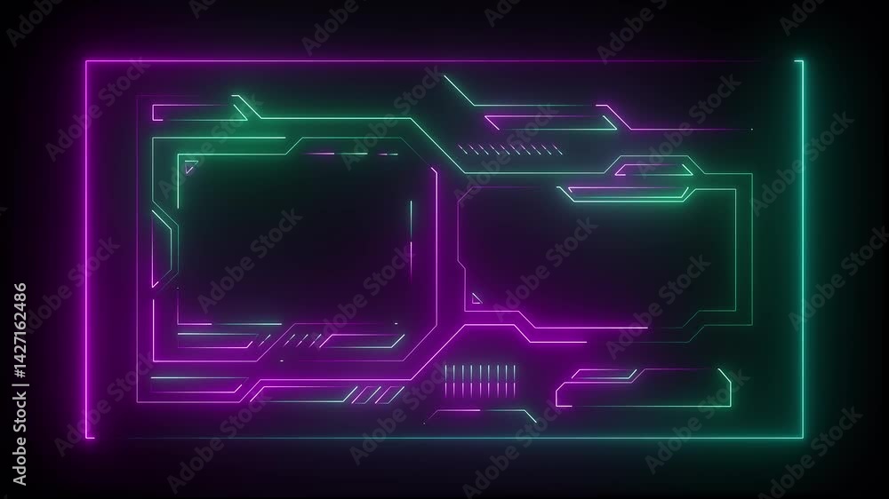 Abstract futuristic background of blue glowing digital numbers. sci f technology HUD picture frame. glowing neon border frame, 4k motion video.Digital neon HUD futuristic background. Abstract futuristic background of blue glowing digital numbers. sci f technology HUD picture frame. glowing neon border frame, 4k motion video.Digital neon HUD futuristic background.
