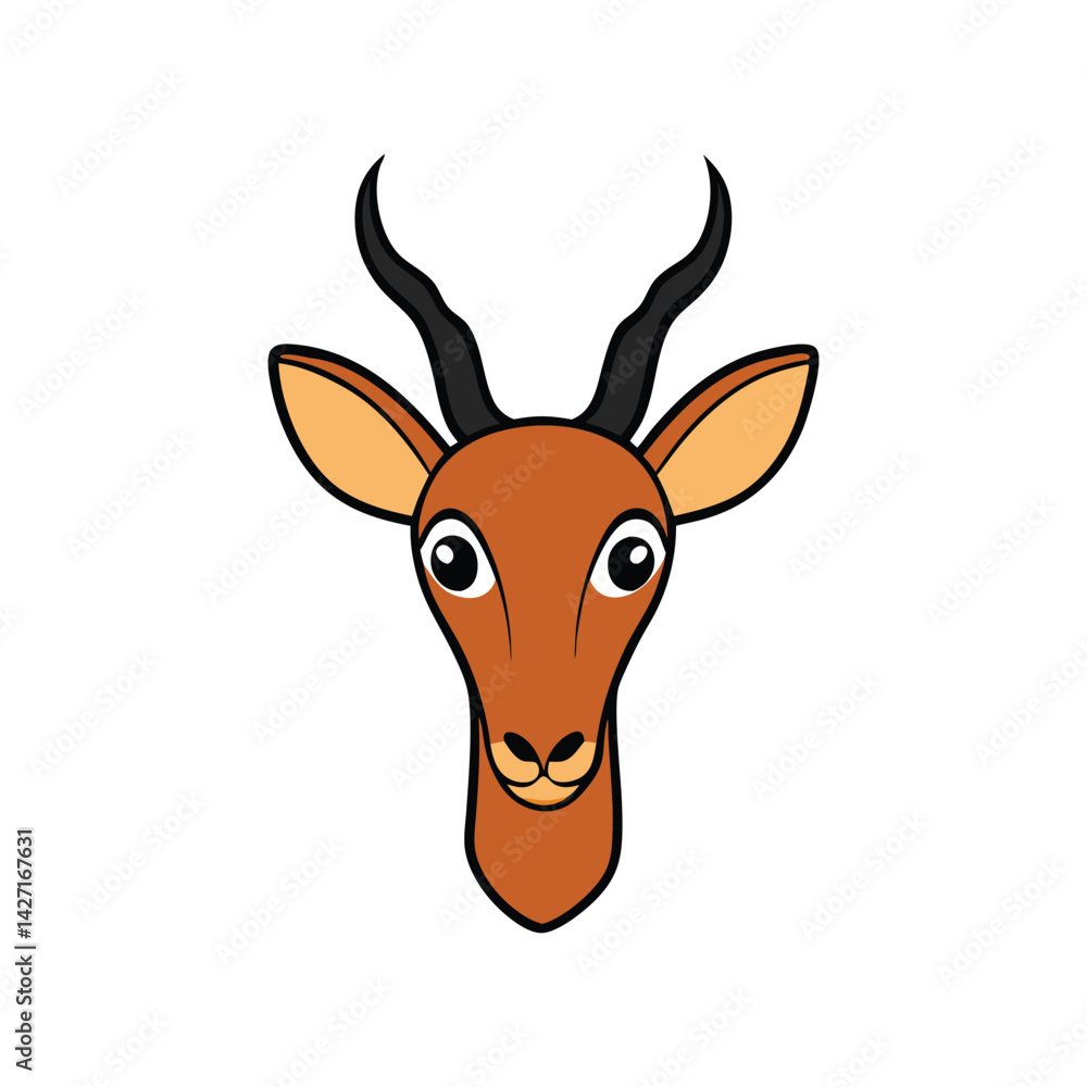 Fototapeta premium deer head vector