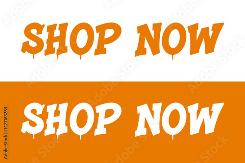 Shop Now Bold Promotional Text Design