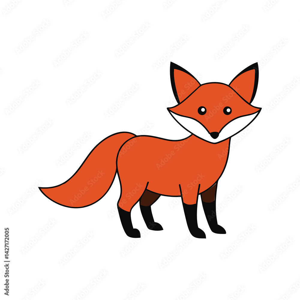 red fox vector illustration red fox vector illustration