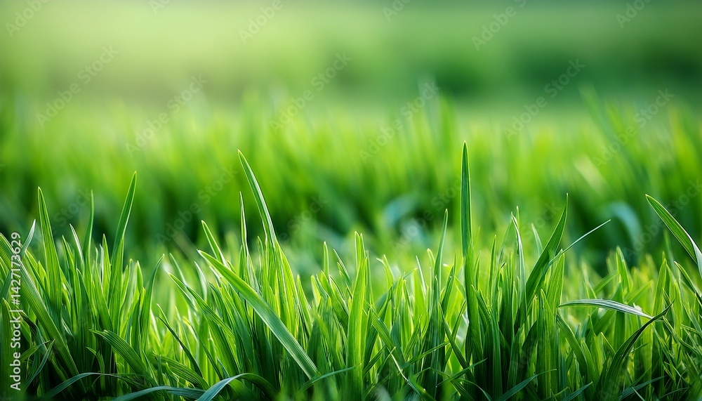 Fototapeta premium fresh spring green grass