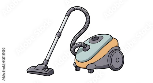 Vacuum Cleaner Illustration - Home Appliance