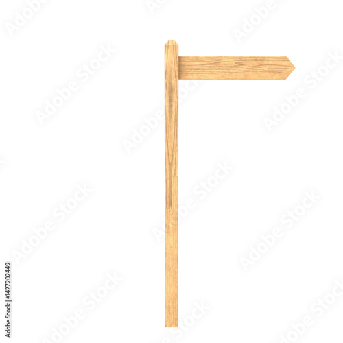 Road Sign, 3d illustration isolated on white background