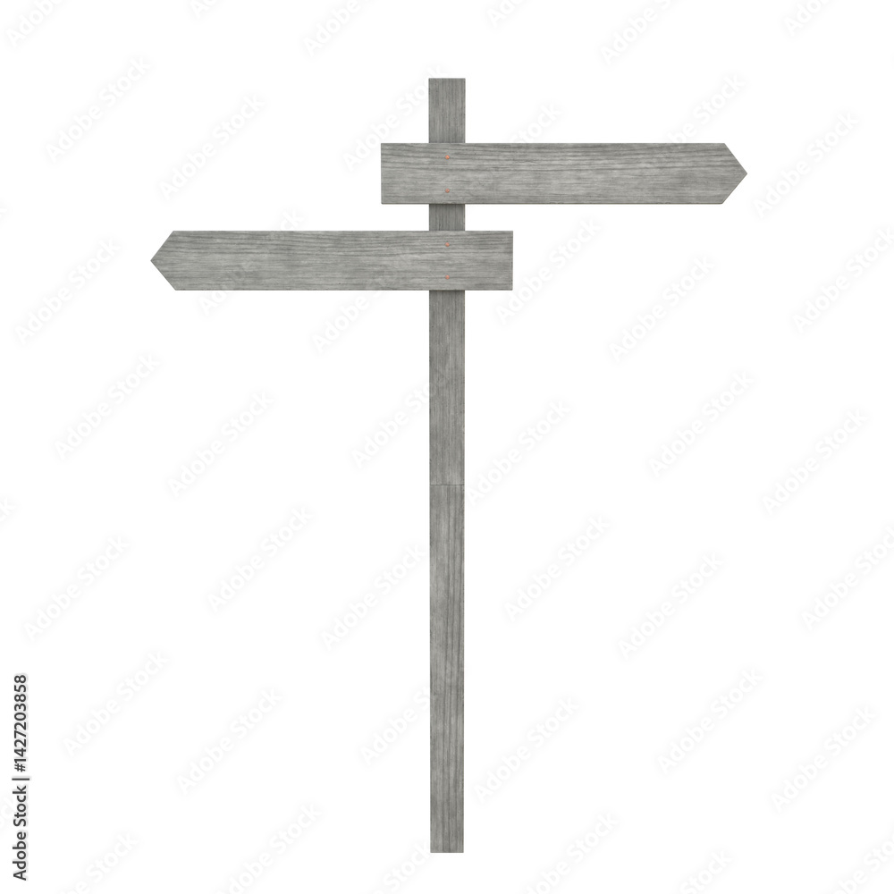 Road Sign, 3d illustration isolated on white background Road Sign, 3d illustration isolated on white background