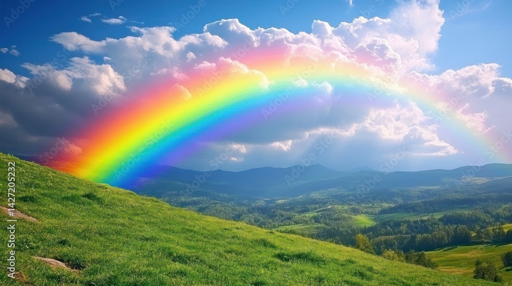 Rainbow Over Mountain Meadow Rainbow Over Mountain Meadow