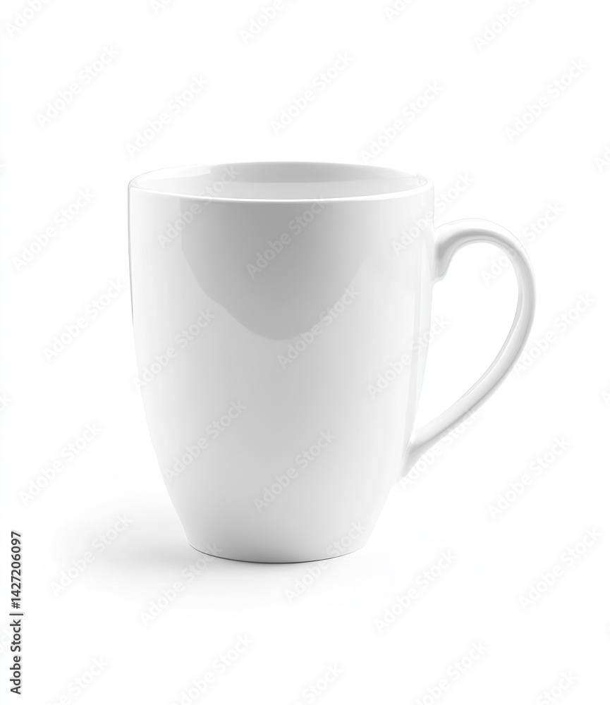 White ceramic mug isolated on white. (1) White ceramic mug isolated on white. (1)