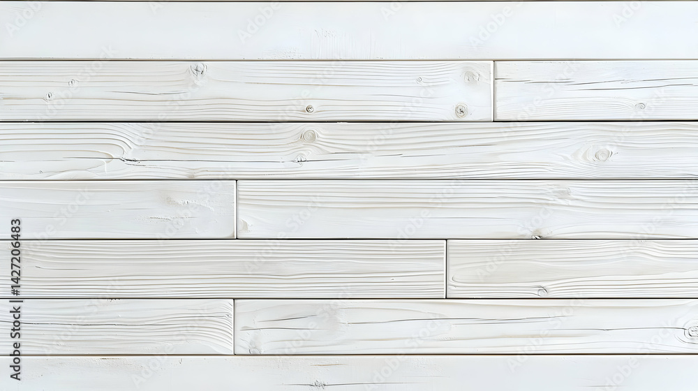 Obraz premium White Wood Plank Background