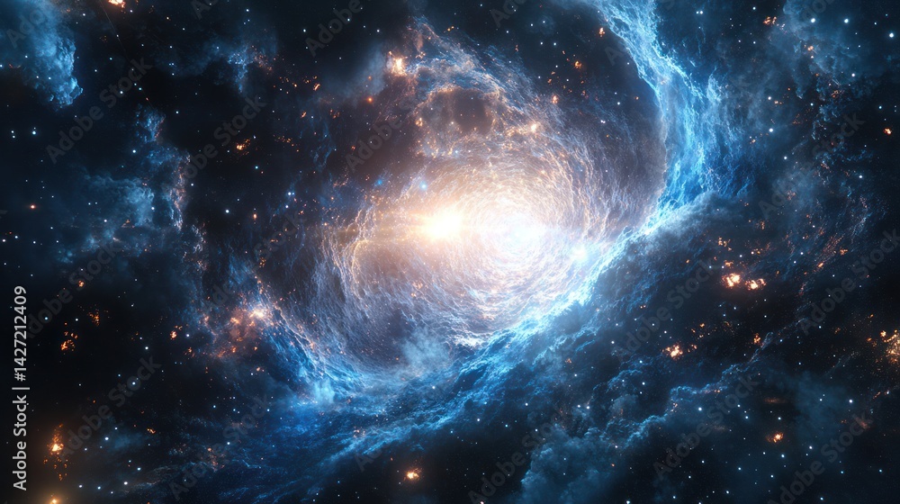 Cosmic celestial swirls of colored gas and swirling interstellar dust Cosmic celestial swirls of colored gas and swirling interstellar dust