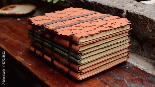 Book of Enoch captures hallowed exiles within wind worn sketches angelic forms carved into brittle leaves each stroke telling of fateful banishment from celestial sanctuaries