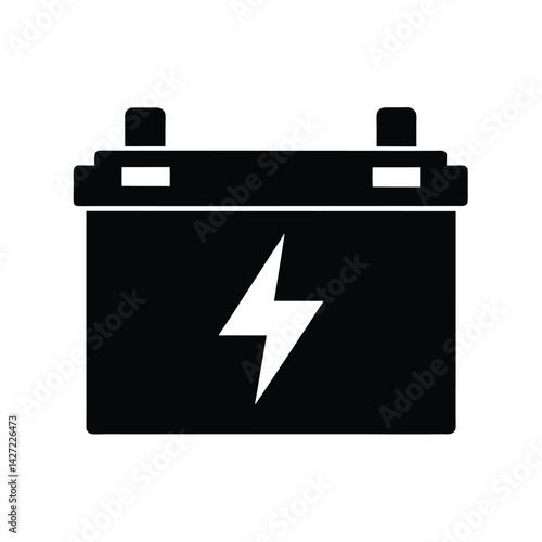 Car Battery Silhouette Symbol