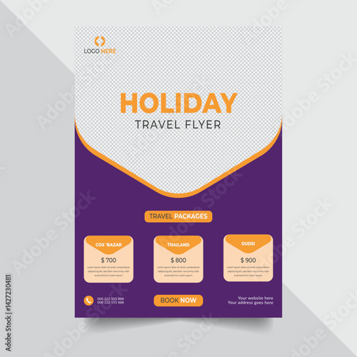 Minimalist Travel Agency Flyer
Clean Poster Template for Holiday Packages