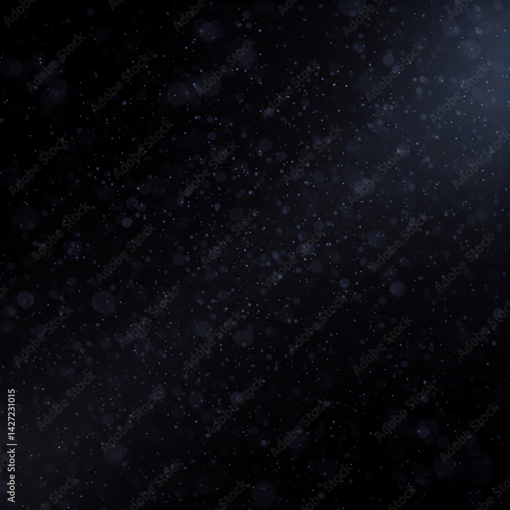 Fototapeta premium Black Glow Particle Abstract Bokeh Light Background