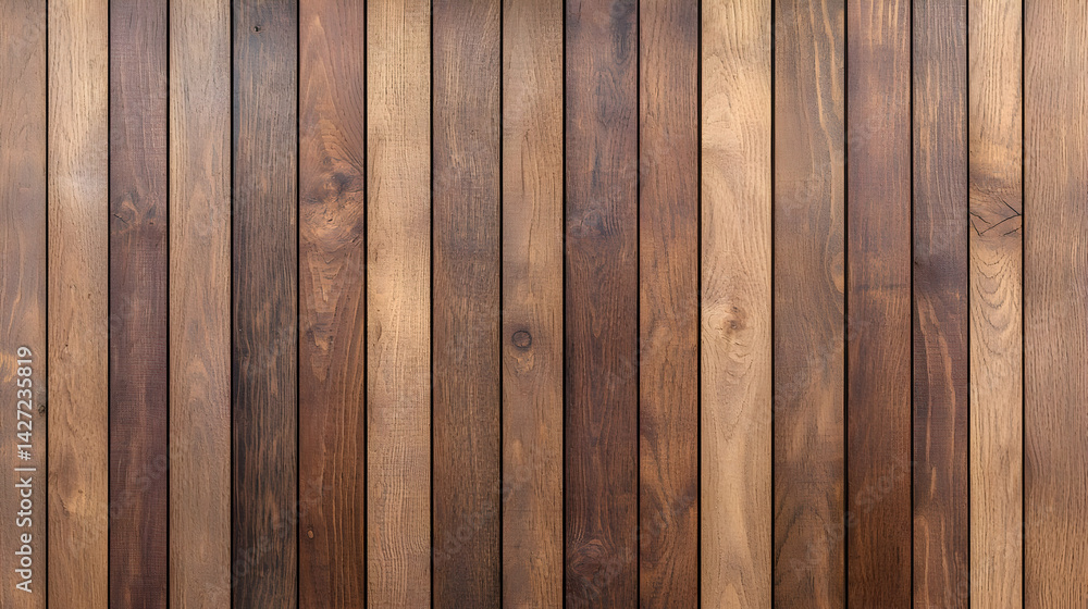 Obraz premium Detailed Close Up Of Brown Wooden Planks