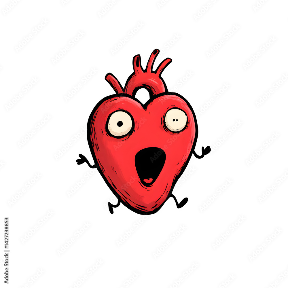 Fototapeta premium Cartoon Heart --v 7.0