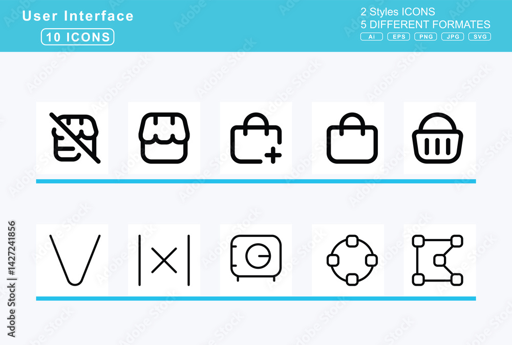 Set of 5 rounded user interface icons,shield, check, exclamation, interrogation, plus, virus Set of 5 rounded user interface icons,shield, check, exclamation, interrogation, plus, virus