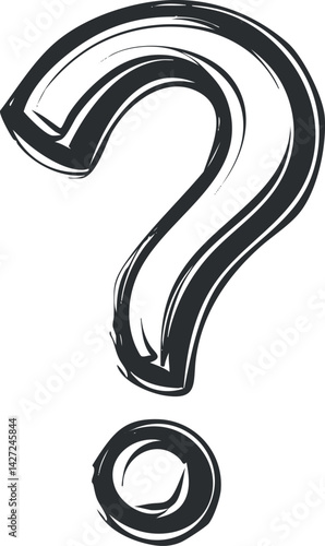 A stylized question mark symbolizing curiosity and the pursuit of knowledge.