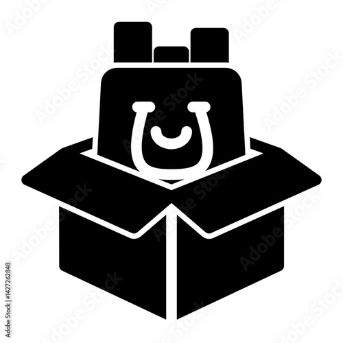 Cardboard Icon # ECommerce Pack # Glyph Style