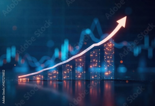 Futuristic Market Growth Chart