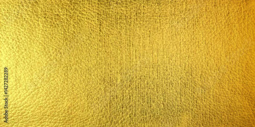 Gold foil leaf texture, glass effect background vector illustration.