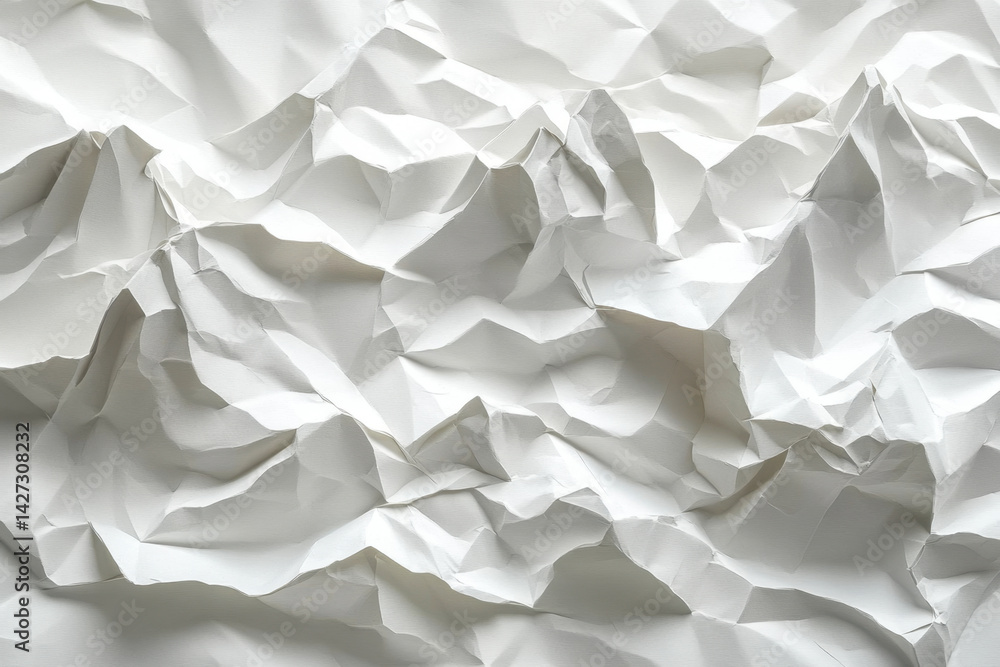 White crumpled paper background, textured and overlay effect for design. White crumpled paper background, textured and overlay effect for design.