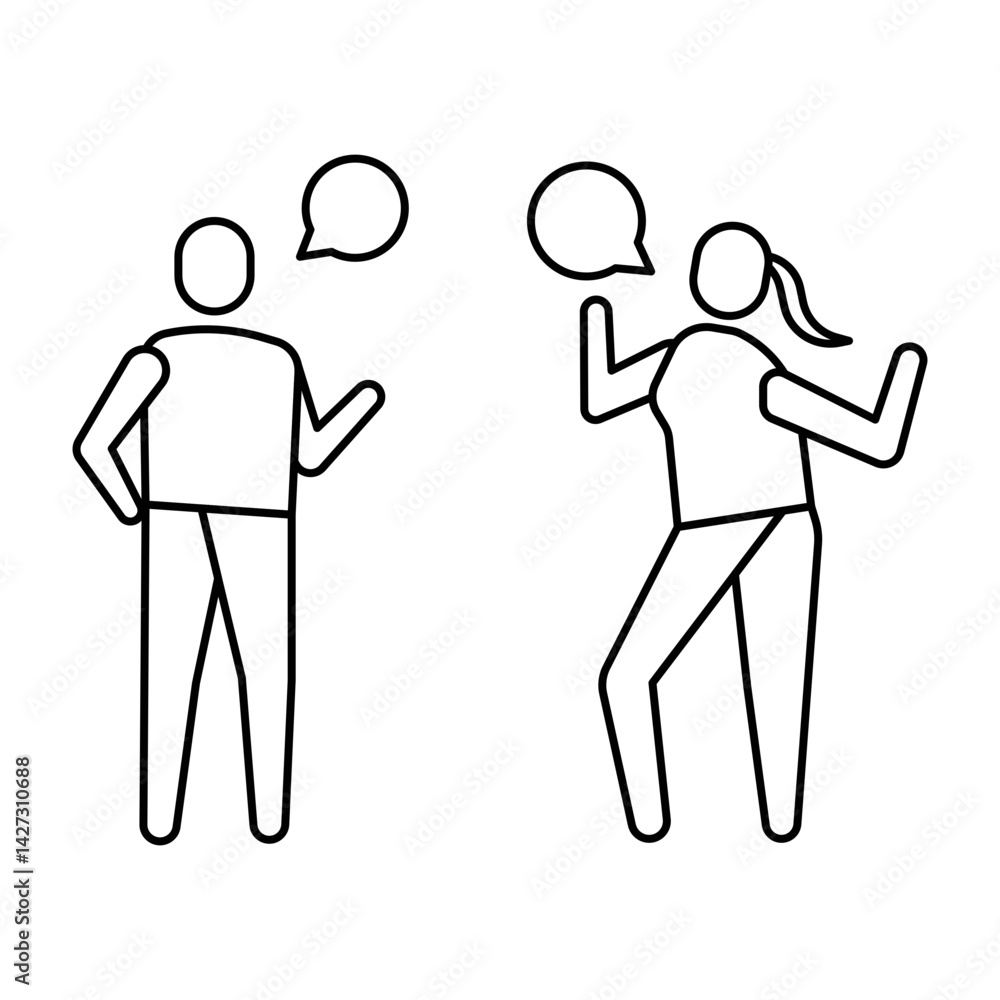 Obraz premium People Talk icon