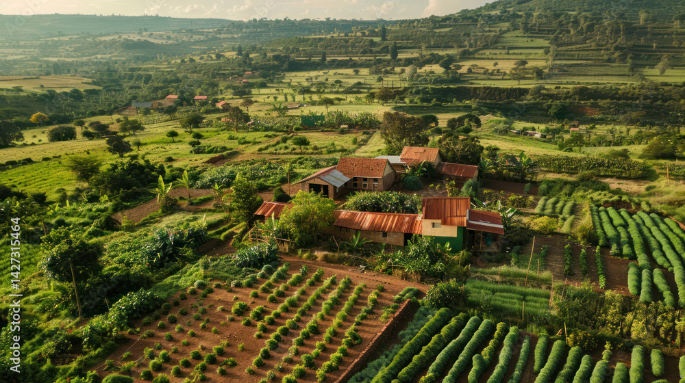Entrepreneurs designing business strategies for rural development on a farm, Entrepreneurs designing business strategies for rural development on a farm,