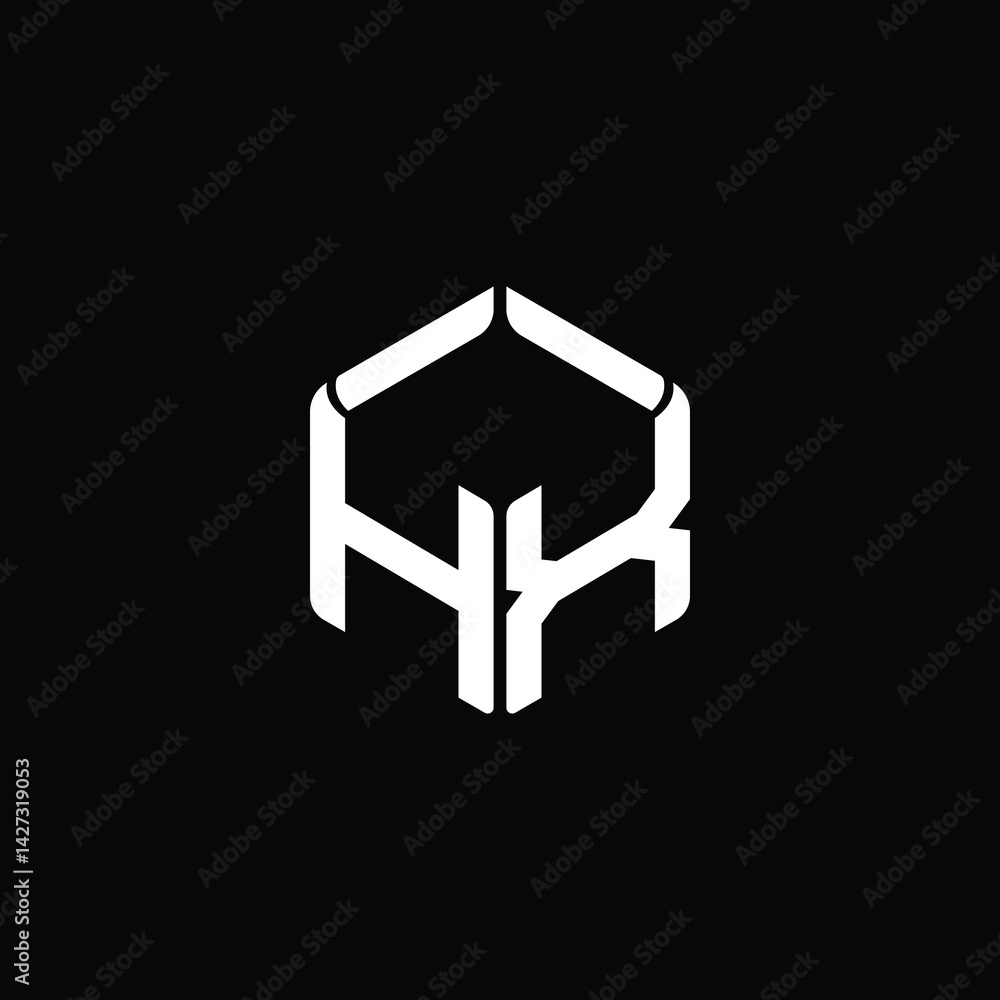Obraz premium Modern Geometric Tech Logo Design