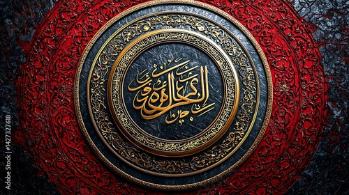 Intricate Calligraphy Mandala: A Stunning Display of Islamic Art