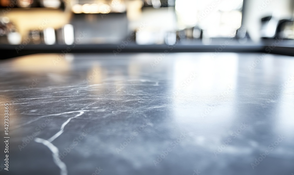 Obraz premium Sleek, modern kitchen counter surface