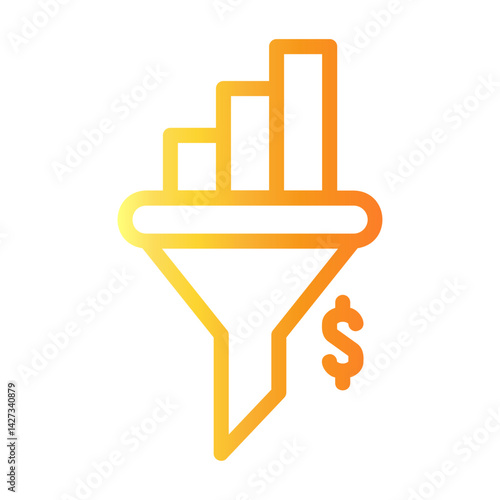filter Line Gradient Icon
