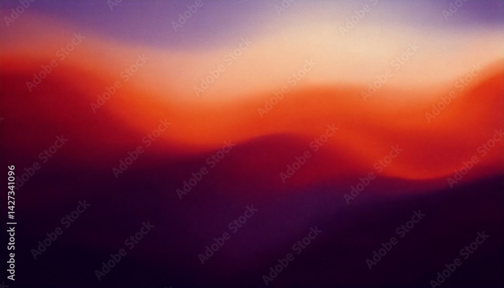 Fototapeta premium Grainy Purple-Orange Gradient – Abstract 2K Resolution Blur Background Wallpaper