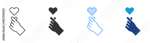 Love Icon Set Multiple Style Collection