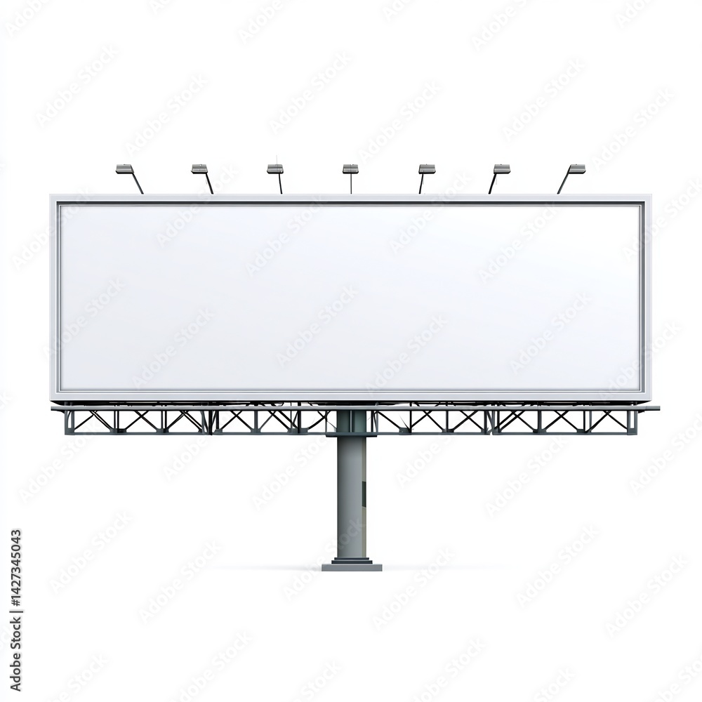 Obraz premium blank billboard banner icon for custom text