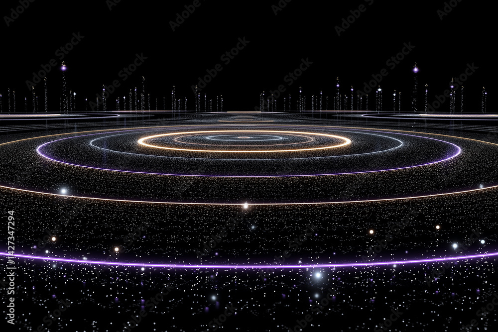 Fototapeta premium Mechanical Spiral with Textile Texture – Abstract 3D Loop of Interwoven Ropes in Industrial Design