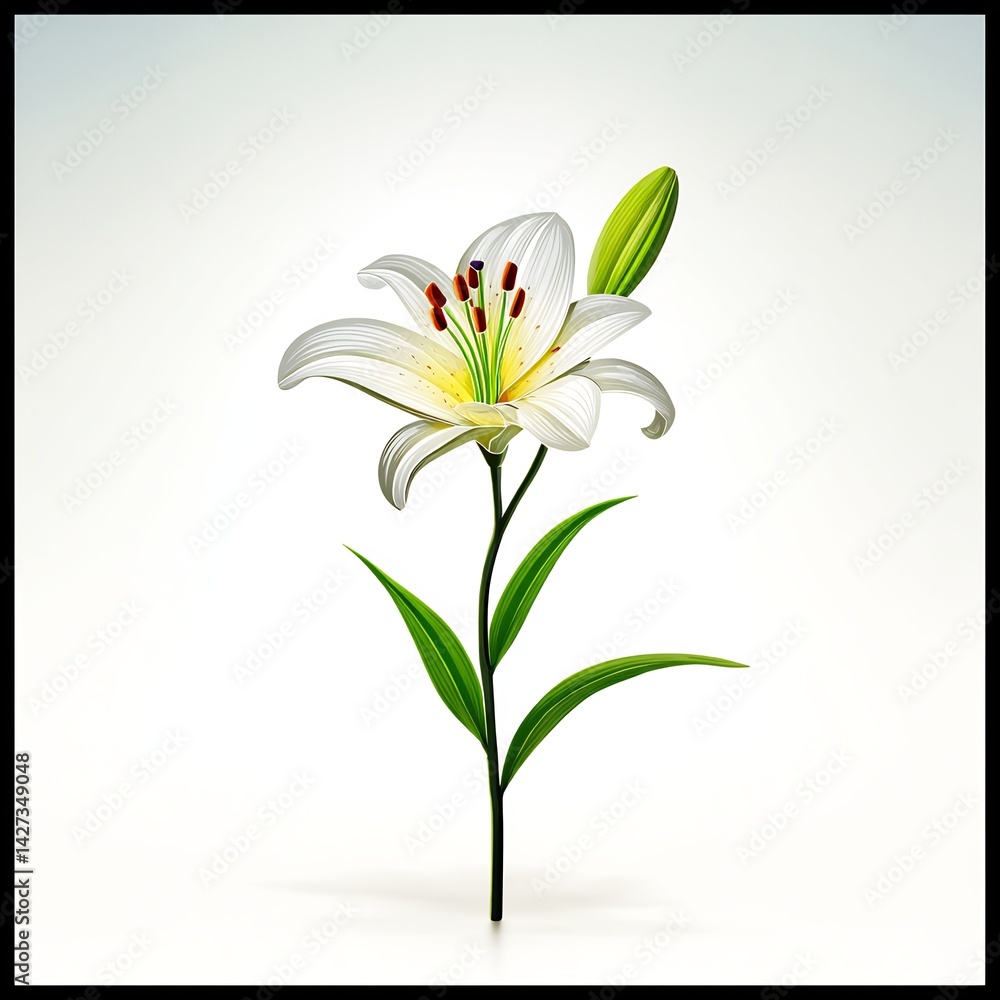 elegant lily graceful curve flower design elegant lily graceful curve flower design