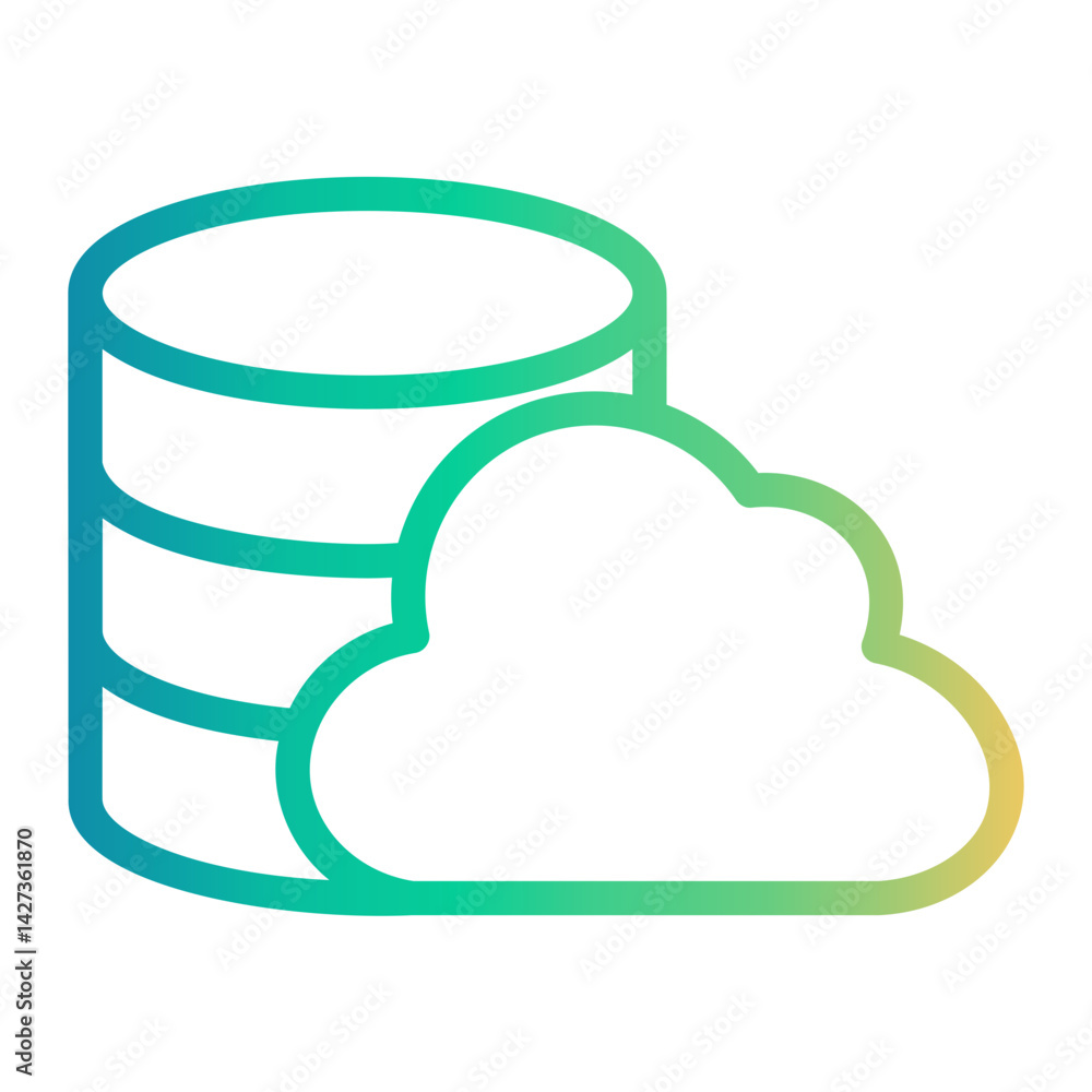 storage Line Gradient Icon