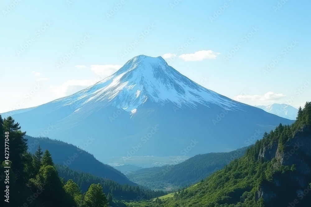 Snow Mountain Landscape Snow Mountain Landscape