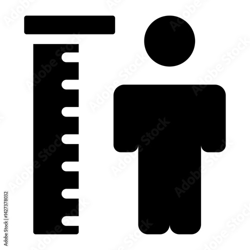 height measurement icon