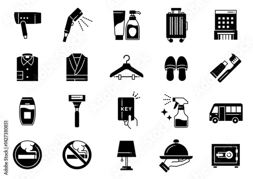ホテルアメニティアイコン11　Hotel Amenities icons